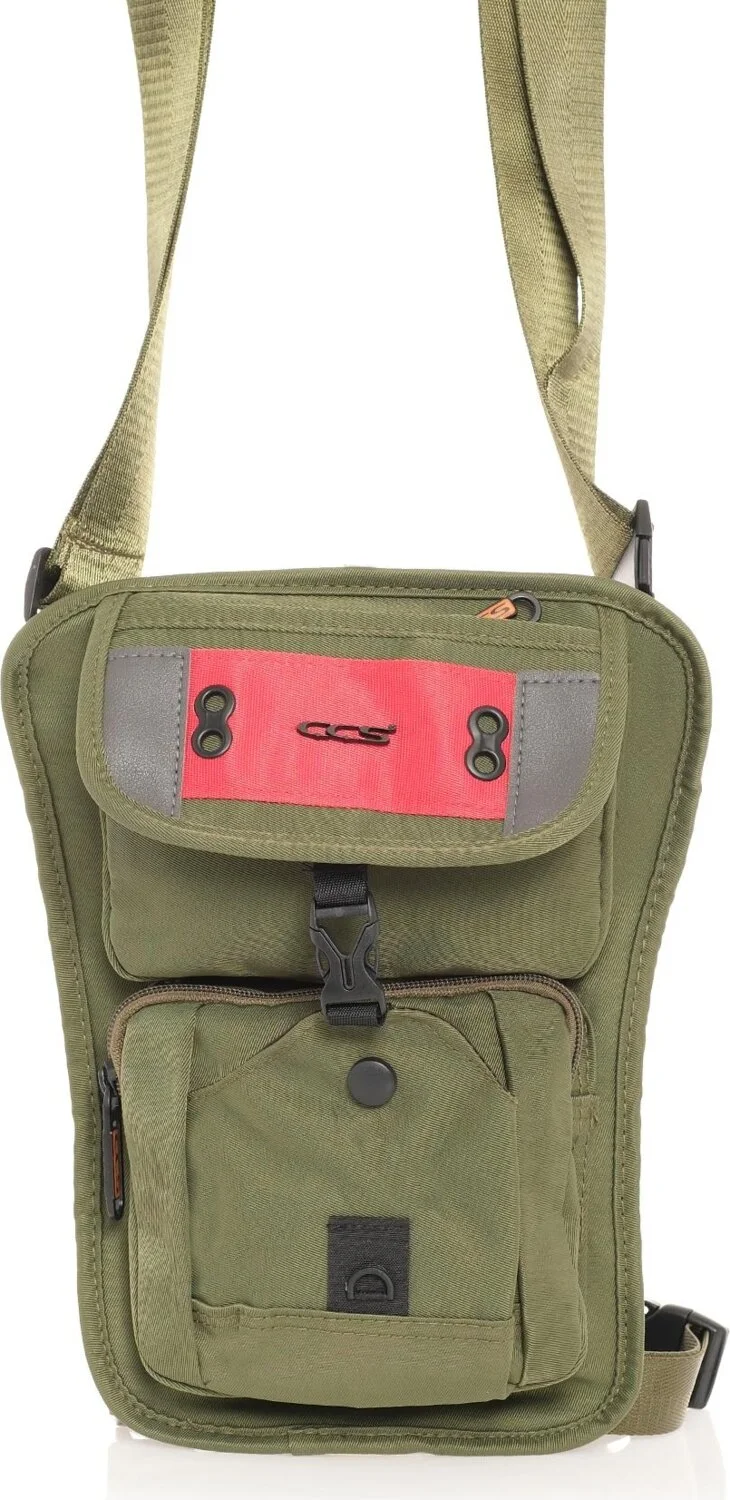 S-Invalid Brand Name Leg Bag 31281-GREEN 0032