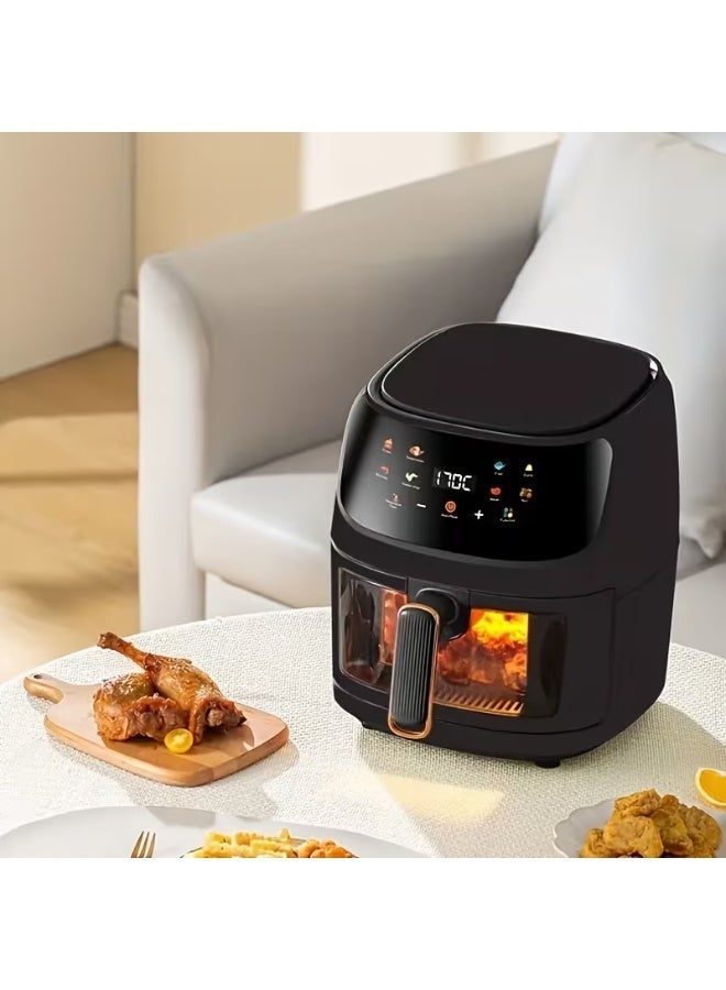 8L Digital Air Fryer,Family-Sized Capacity,8 Preset Functions, Rapid Air Convection for Healthy Frying, Adjustable Temperature 80-200°C, Easy Clean - Image 5