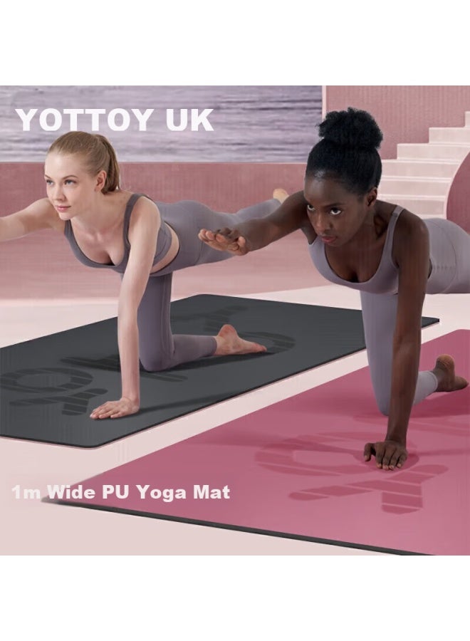 Yottoy Natural Rubber Yoga Mat, Non-slip, Extended And Widened, Eco-friendly Mat, Pu Floor Mat, Home Fitness Mat - Image 1