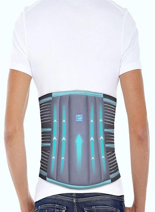 Q DEVICES Lumbo Sacral Belt, Relieve Lower Back Pain & Improve Posture, Adjustable Back Brace, Unisex (Standard 28-40 In) - Image 1