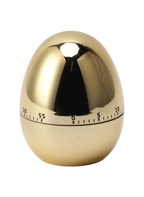60 Minutes Egg Model Mechanical Timer Cooking Alarm Clock Manual Timer for Kitchen Gold