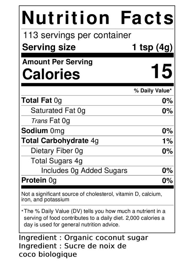 Jans Organic Coconut Sugar - 16 oz | All Natural Organic Sweetener | Fresh Coconut Derived | Gluten-Free | Non-GMO | Low Glycemic | Paleo & Vegan Approved | USDA Certified Organic (Pack of 1) - Image 2