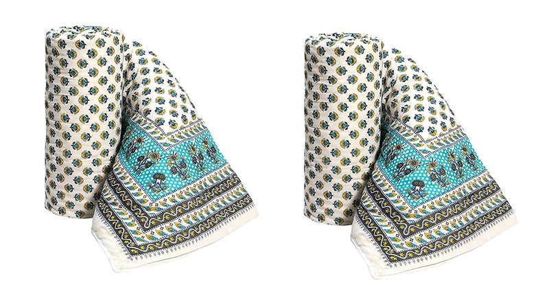 SIBLEY 400 T C Jaipuri Print Cotton Single Bed Razai Quilts Blankets for Home, 85x55 Inches(Multicolour) - Pack of 2 - Image 2