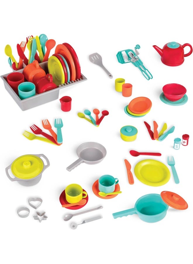 BATTAT Deluxe Kitchen Playset, Pretend Play Kitchen Set For 2+ Years, Pre School Toys, Best Gift For Babies And Toddlers  - Image 1