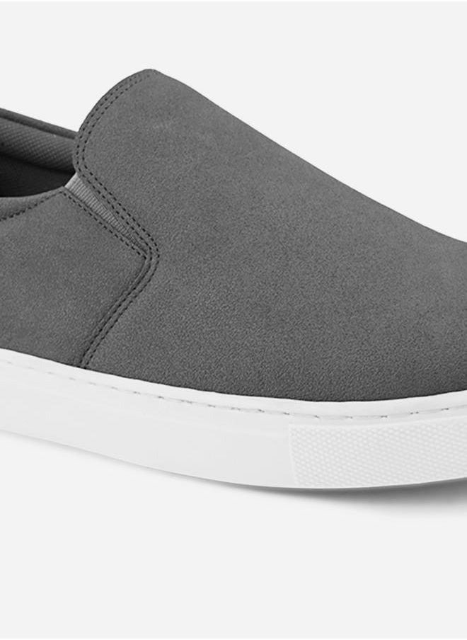Solid Slip On Double Padded Casual Shoes
