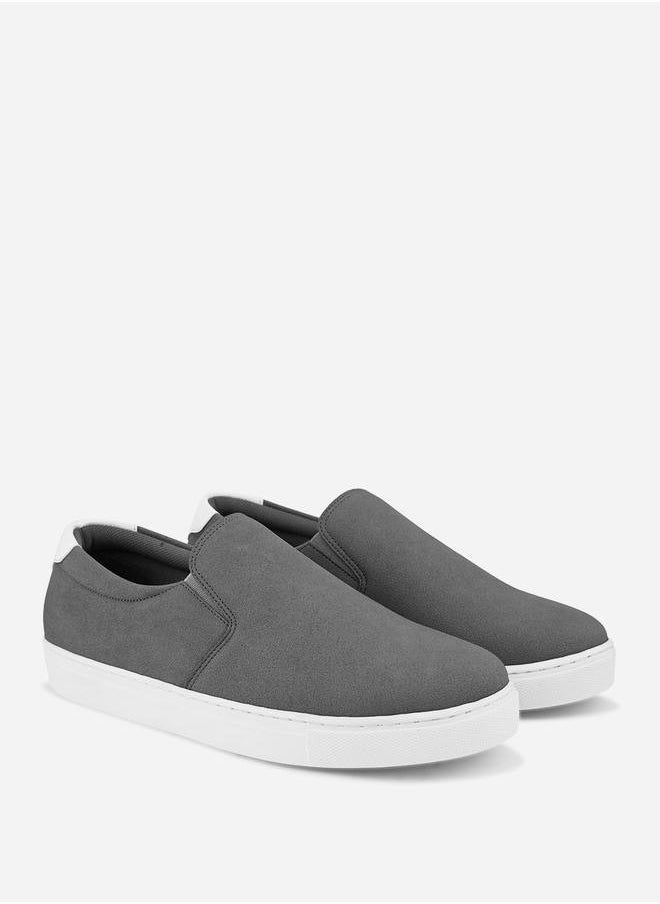 Solid Slip On Double Padded Casual Shoes
