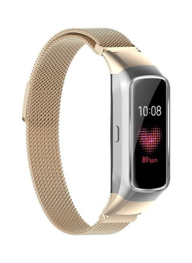 NIBEMINENT - SM-R370 Milanese Replacement Strap Watchband For Samsung Galaxy Fit Champagne Gold - Image 1