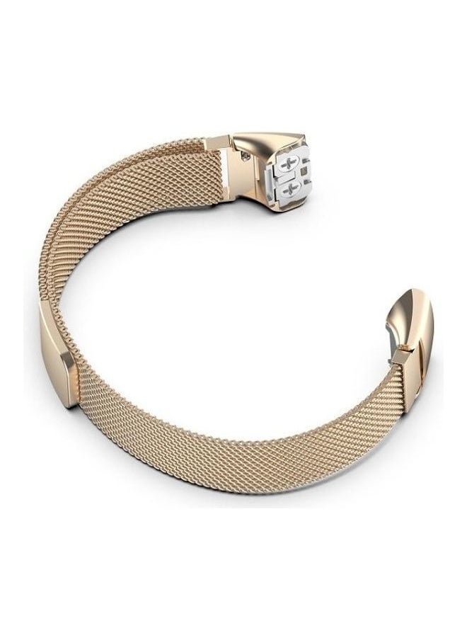 NIBEMINENT - SM-R370 Milanese Replacement Strap Watchband For Samsung Galaxy Fit Champagne Gold - Image 1