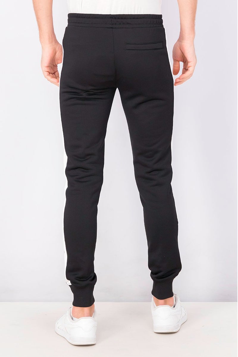 PUMA Men Sportswear Fit Training Sweatpants, Black and White  - Image 3