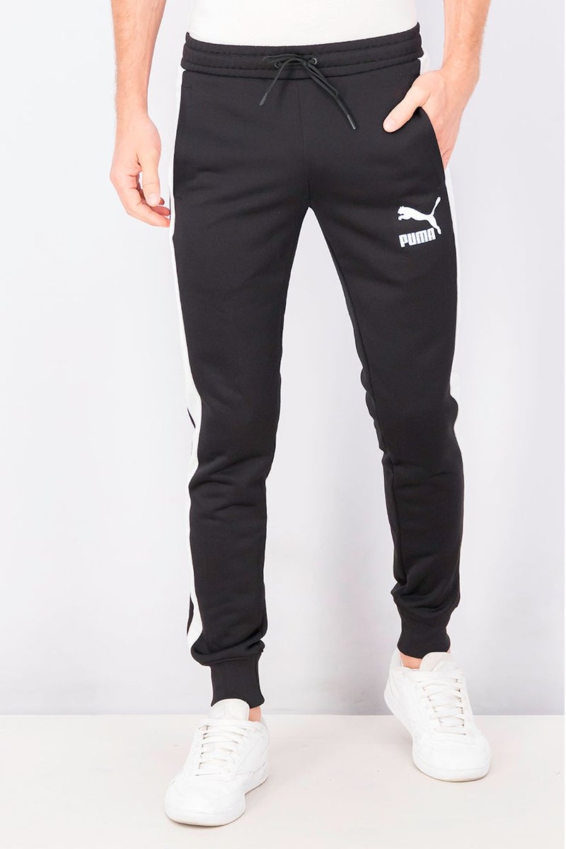 PUMA Men Sportswear Fit Training Sweatpants, Black and White  - Image 1