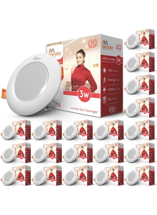 مورفي صندوق توصيل عميق من Murphy 3W Aura LED 3 في 1 ضوء متغير اللون (أحمر/أزرق/وردي، عبوة من 20 قطعة) - Image 2