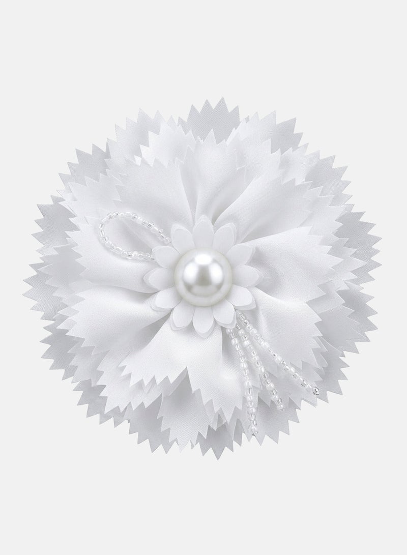 Al Nasser Girls Layered Flower Hair Clip Set With Pearl Center - Image 3