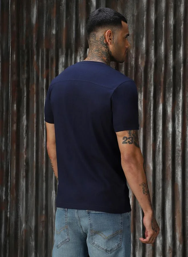 HIGH STAR Printed Cotton Regular Fit T-Shirt by Styli