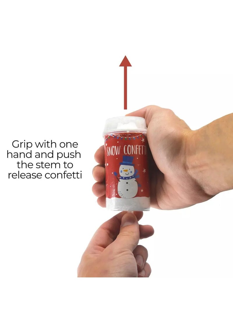 Rsw Christmas Snow Confetti Push Pop Assorted 1 Piece - Image 3