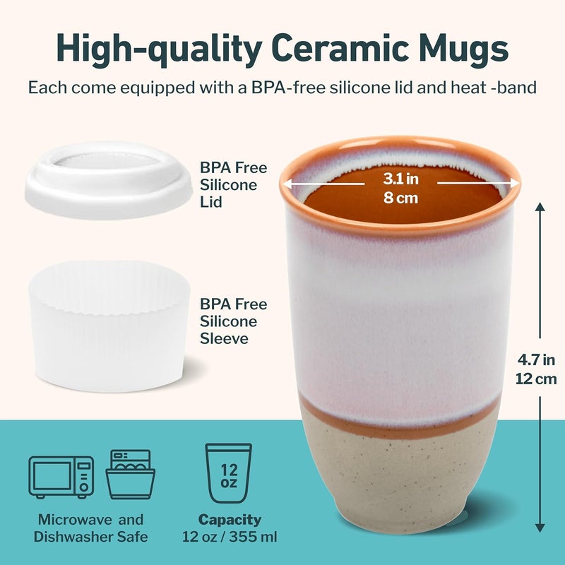 NOVA CERAMICS سيراميك نوفا – كوب بني - Image 3