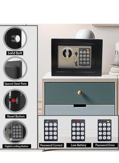 ABJ Electronic Digital Security Safe Box with Keypad Lock – Ideal for Home, Office, Hotel, Business, Jewelry, Cash & Valuables Storage  - Image 4