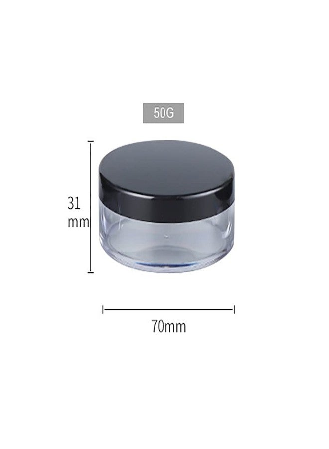 ccHuDE 2 Pcs 50g Plastic Loose Powder Case Empty Cosmetic Powder Container Refillable Makeup Powder Jar Portable Powder Box for Travel - Image 3