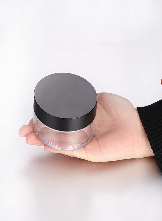 ccHuDE 2 Pcs 50g Plastic Loose Powder Case Empty Cosmetic Powder Container Refillable Makeup Powder Jar Portable Powder Box for Travel - Image 4