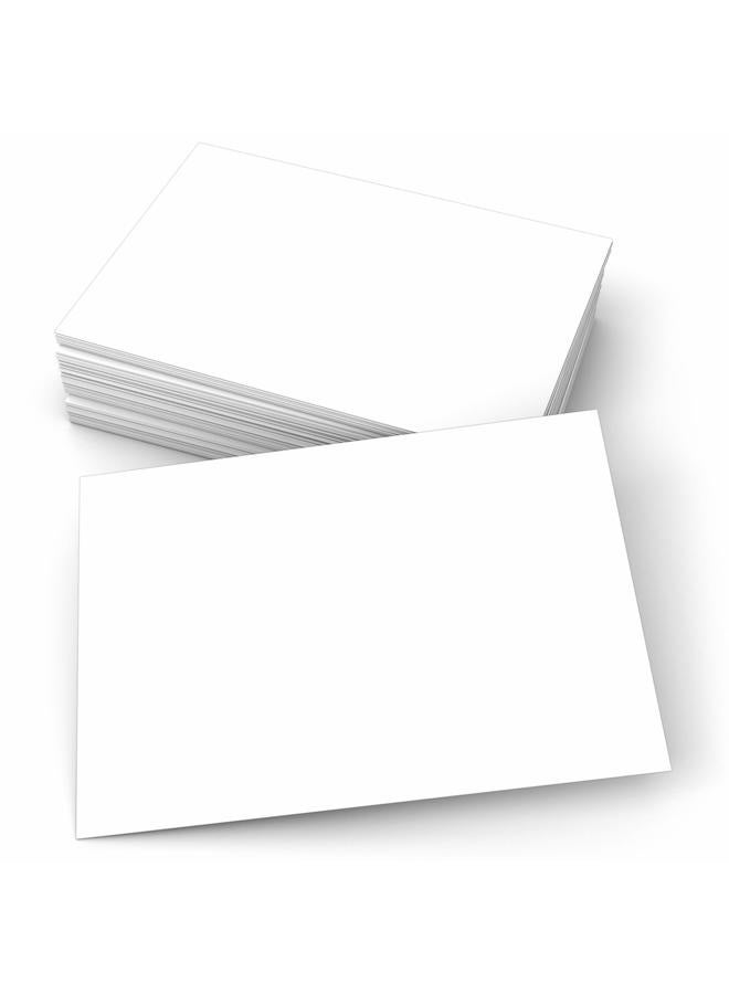 321Done Blank Note Cards, 5x7 Thick Cardstock - Plain White Card Stock, Small Notecards & Stationery for Writing, Stamping, Printing - Made in USA, Set of 50 - No Envelopes - Image 1