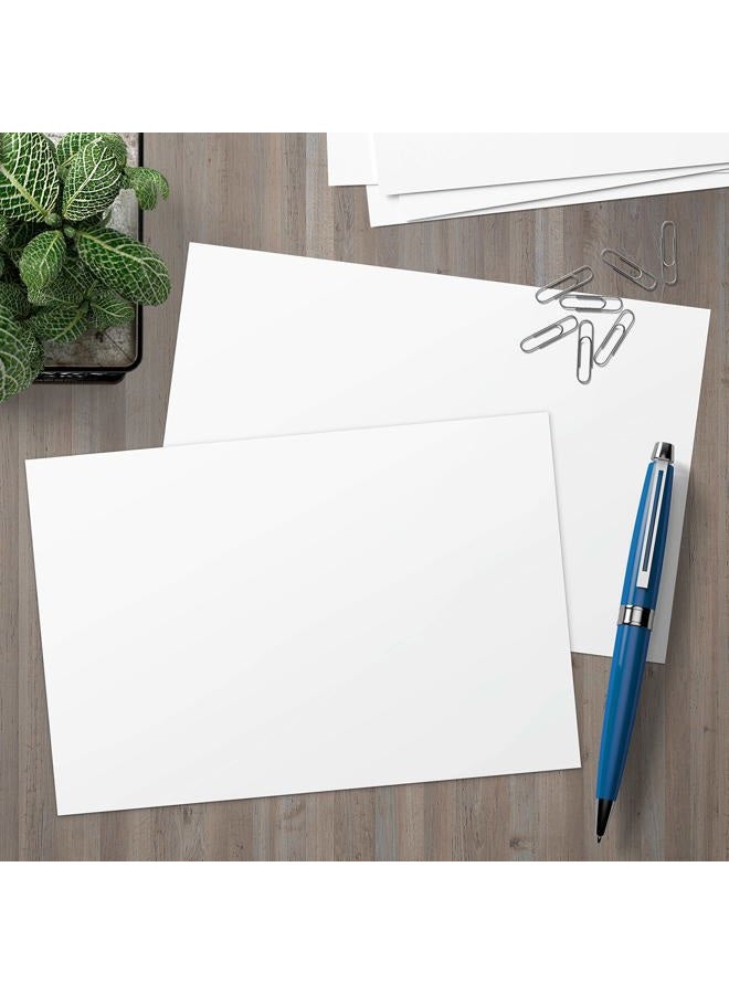 321Done Blank Note Cards, 5x7 Thick Cardstock - Plain White Card Stock, Small Notecards & Stationery for Writing, Stamping, Printing - Made in USA, Set of 50 - No Envelopes - Image 3