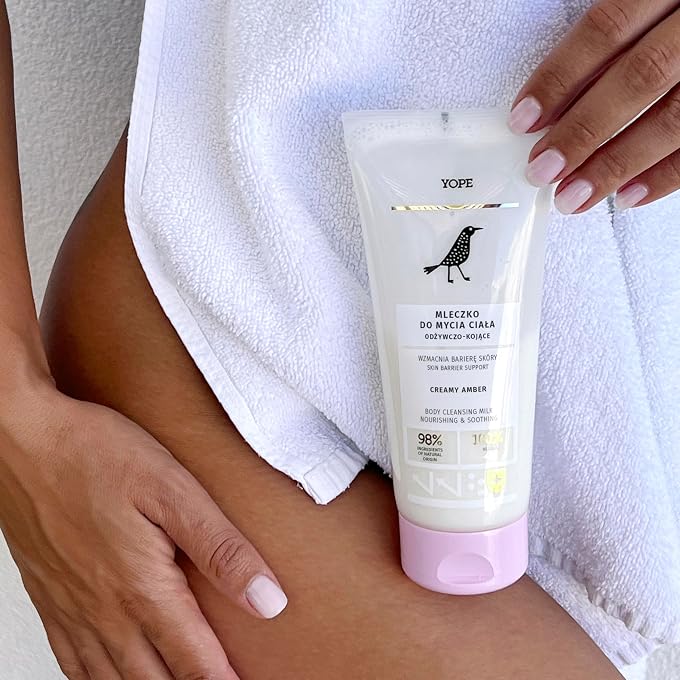 YOPE Body Lotion | Illuminating with gold particles | Nourishing | CREAMY AMBER 200 ml - Image 3