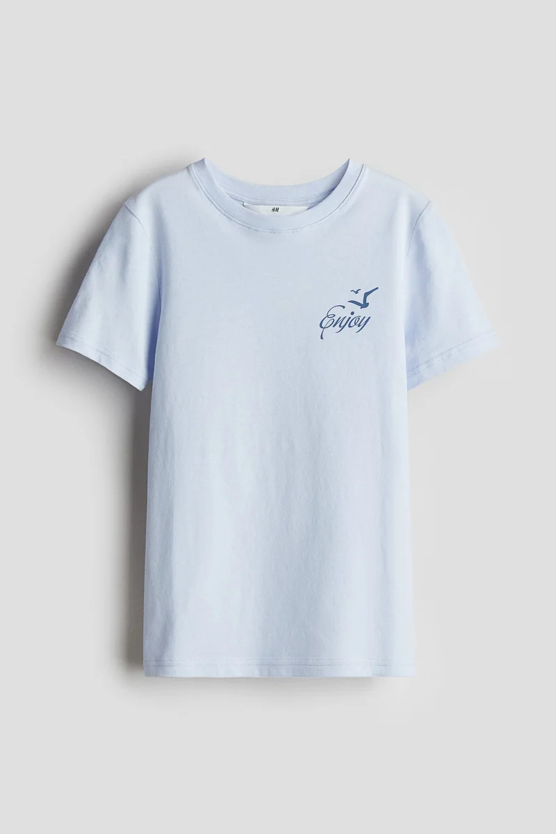 اتش اند ام تي-شيرت بتصميم مطبوع