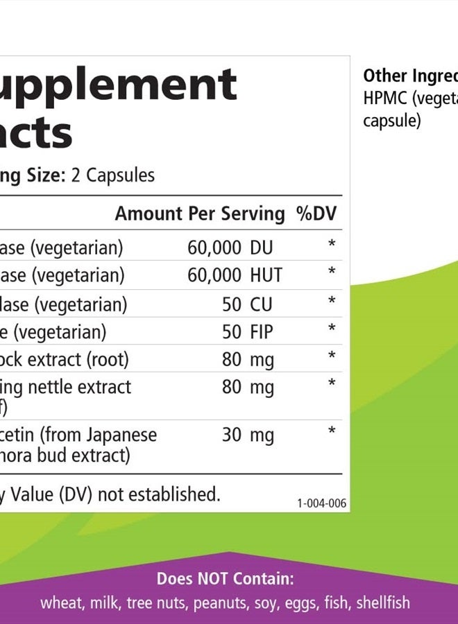 PURE ESSENCE LABS AllerFree Natural Allergy Support Supplement by Pure Essence Labs - Non Drowsy Pills for Sinus and Nasal Health Seasonal Allergies with Enzymes and Herbs - 60 Capsules - Image 5