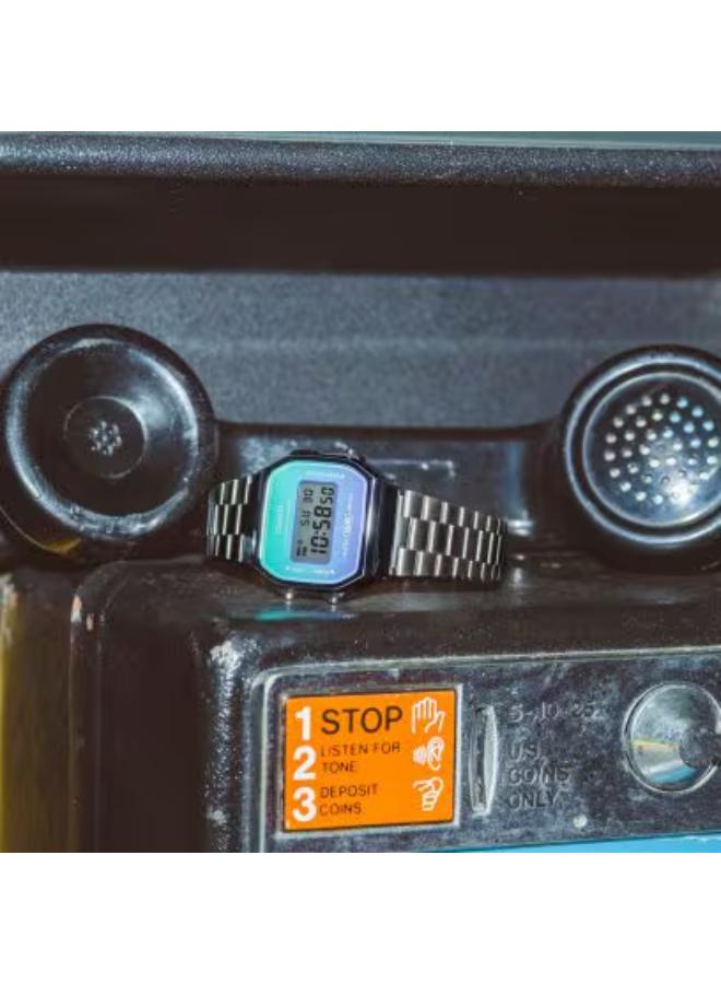 CASIO Unisex Stainless Steel Digital Watch A168WER-2ADF - 36.3 mm - Image 2