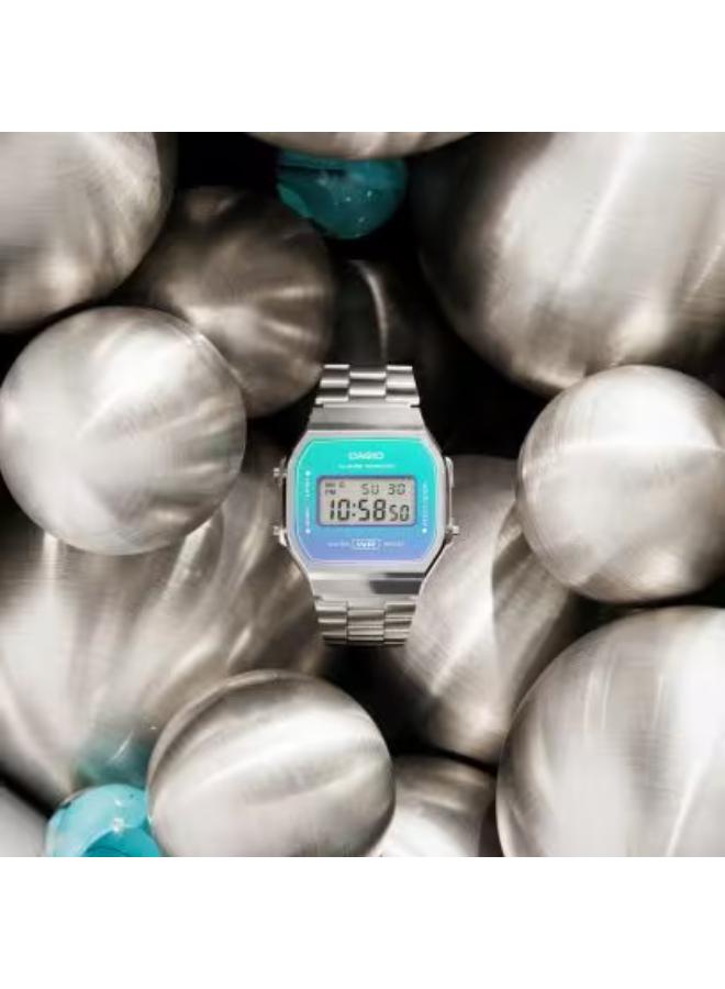 CASIO Unisex Stainless Steel Digital Watch A168WER-2ADF - 36.3 mm - Image 4