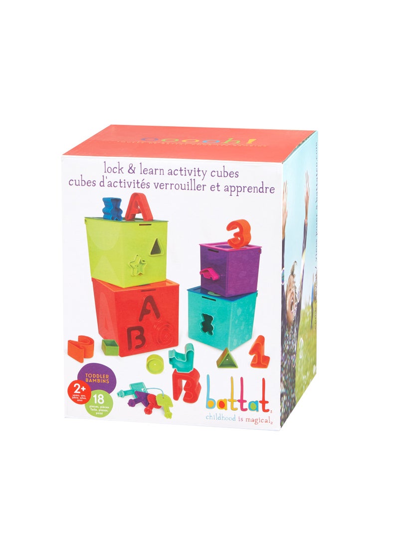 BATTAT Lock & Learn Activity Cubes - Image 2