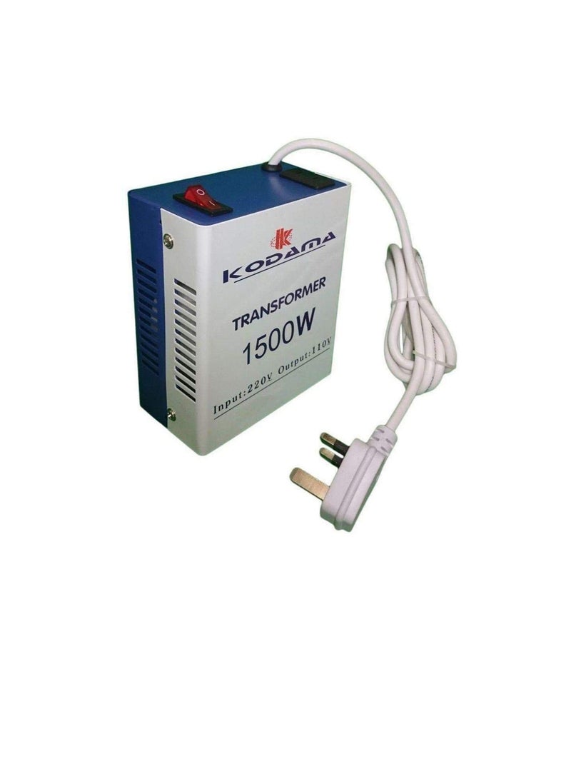 Transformer 1500 Watt Universal 3 Pin UK Plug Power Cord with Safety Fuse included Plug Transformer 220V To 110V Step Down Power Converter - Image 3