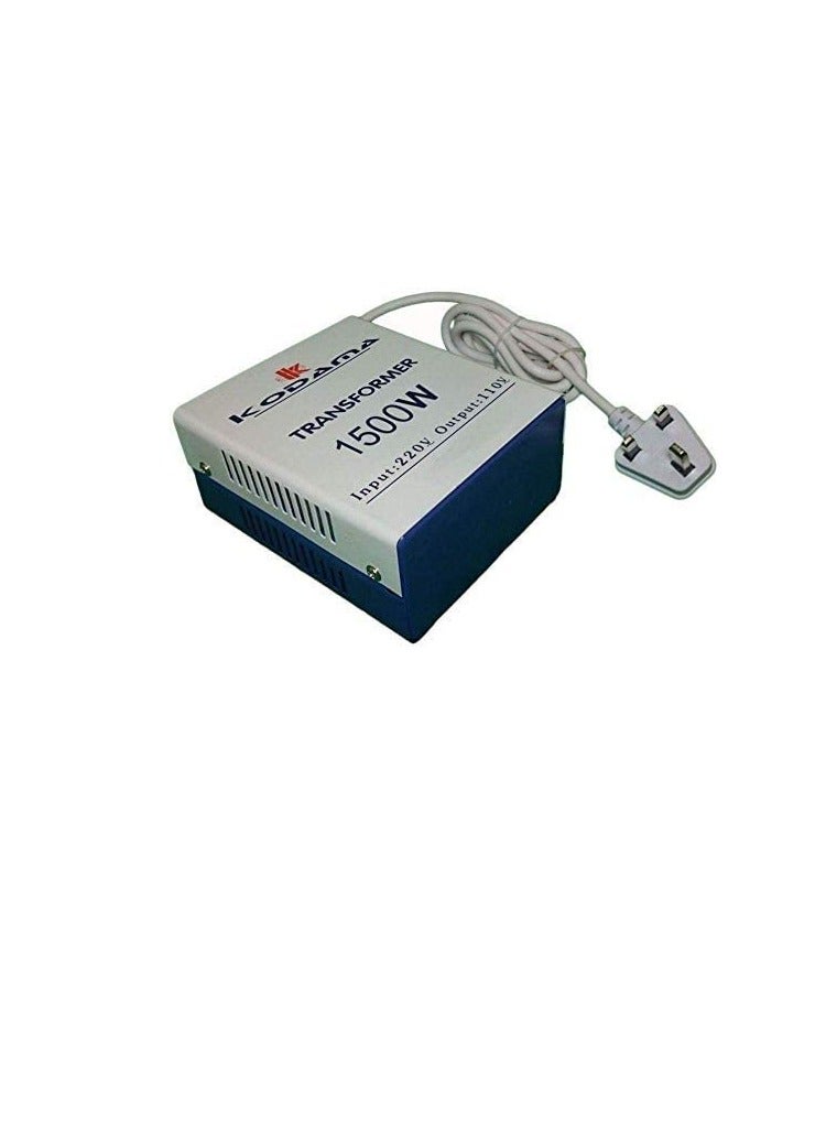 Transformer 1500 Watt Universal 3 Pin UK Plug Power Cord with Safety Fuse included Plug Transformer 220V To 110V Step Down Power Converter - Image 2