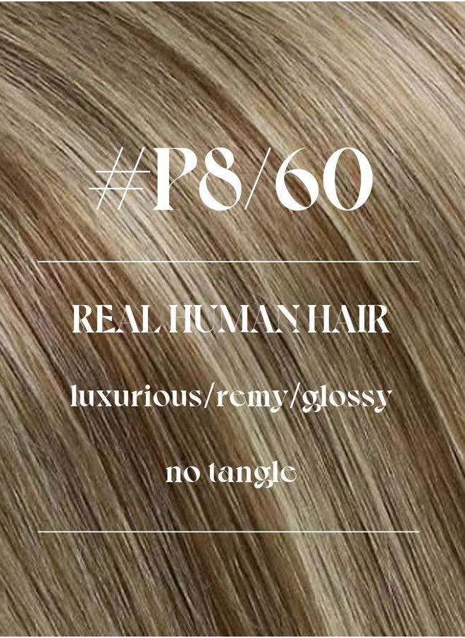 Sunny Hair Weft Hair Extensions Human Hair Highlights Sew in Hair Extensions Light Brown Mix Platinum Blonde Sew in Bundles Hair Extensions for Holiday Cheer Highlight Personality 100g 16inch  - Image 3