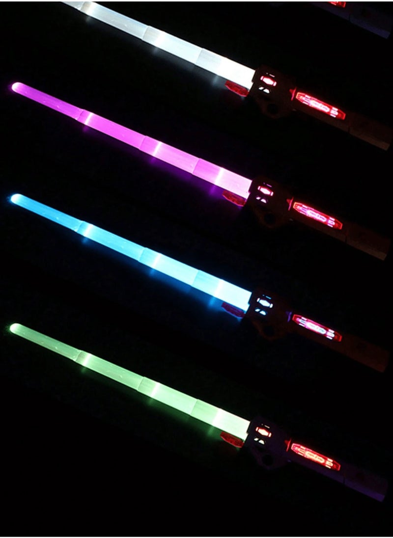 Interstellar Glow Sword - Extendable LED Flashing Toy with Gravity-Activated Sound Effects; Upgraded Color-Changing Metal Laser Sword for Dynamic Play and Imaginative Adventures - Perfect for Kids and Party Decorations