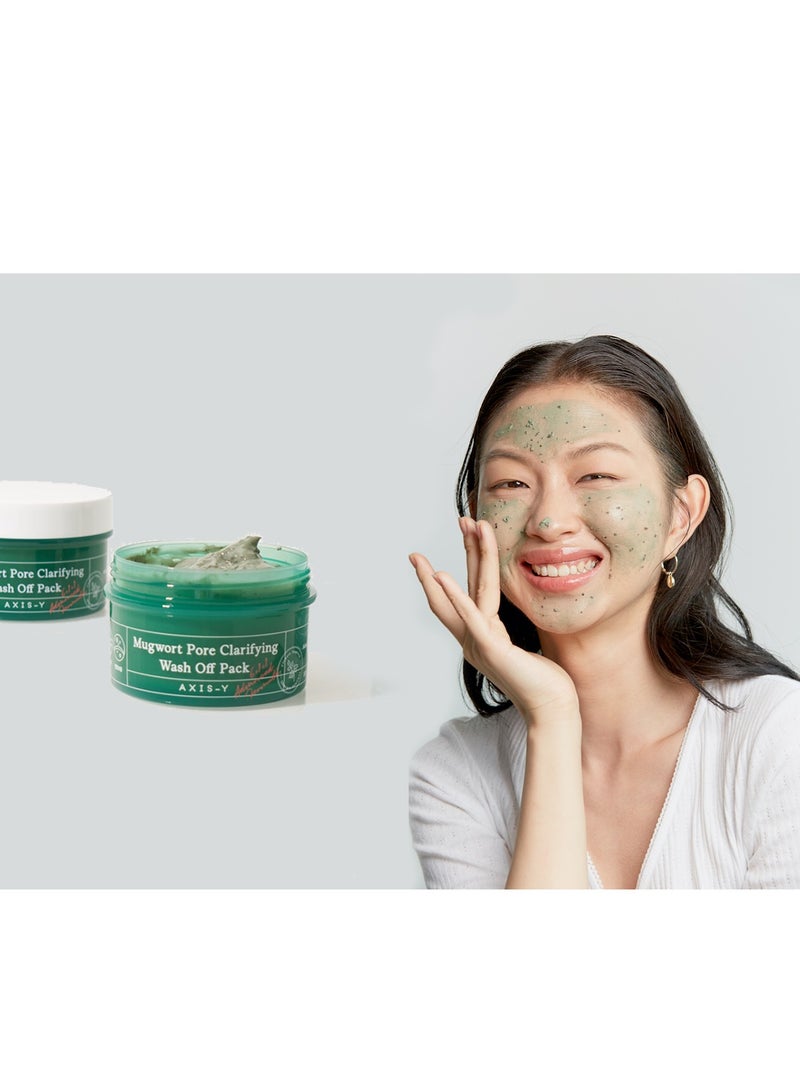 عبوة غسول لتنظيف المسامات من آكسيس-واي | تقشير | تقليل المسام | حب الشباب والرؤوس السوداء والعناية بالبشرة الدهنية | قناع الطين / | العناية الكورية | 100 مل - Image 3