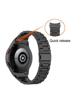 Generic Solid Curved Stainless Stee Watch Band for Samsung Galaxy Watch 6 Classic for Samsung Galaxy Watch 5 Pro No Gap Metal Watch Strap  - Image 4