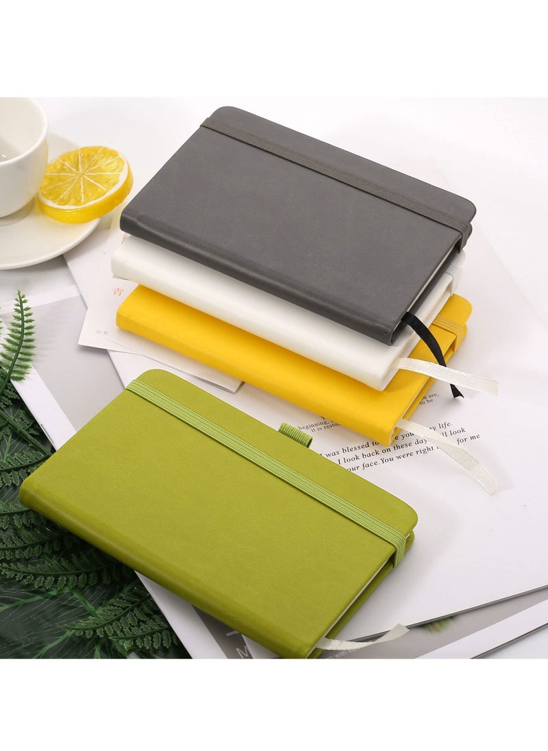Y&D - Pocket Notebook, 2 Pack Small Notebook with Pen, A6 Size Journal Hardcover 3.7”x5.5” Mini Notepad 100Gsm Thick Paper for Office, School (160 Pages, Green) - Image 1