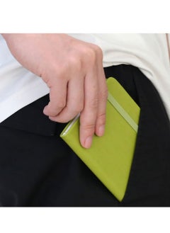 Y&D Pocket Notebook, 2 Pack Small Notebook with Pen, A6 Size Journal Hardcover 3.7”x5.5” Mini Notepad 100Gsm Thick Paper for Office, School (160 Pages, Green)  - Image 2
