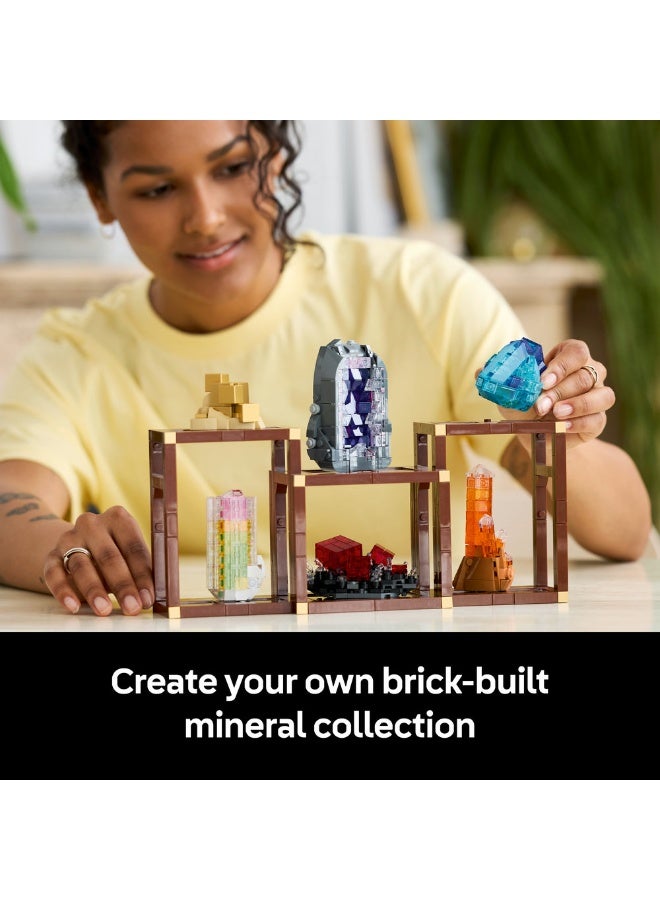 ليغو مجموعة المعادن من ليغو® أيدياز، رفوف عرض البلور، هدية لهواة تجميع قطع الصخور 21362 - Image 4