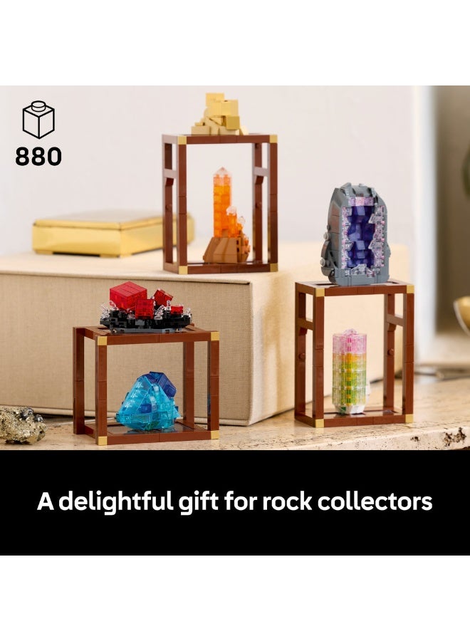 ليغو مجموعة المعادن من ليغو® أيدياز، رفوف عرض البلور، هدية لهواة تجميع قطع الصخور 21362 - Image 5