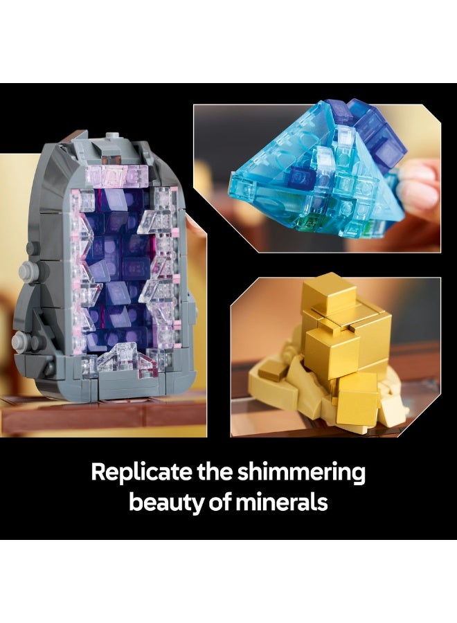 ليغو مجموعة المعادن من ليغو® أيدياز، رفوف عرض البلور، هدية لهواة تجميع قطع الصخور 21362 - Image 3