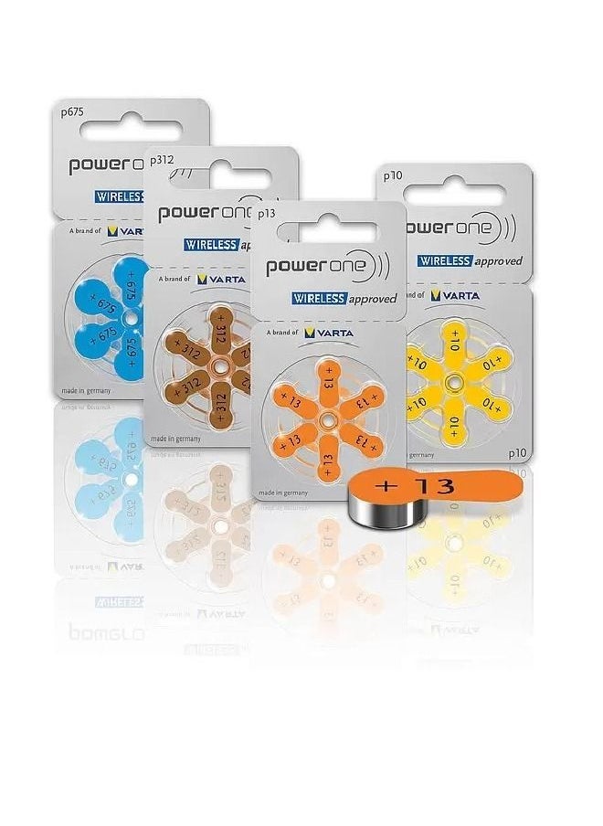 Power One 1.45V Original High Level Hearing Aid Batteries P13 Pack Of 18 Pieces  - Image 4