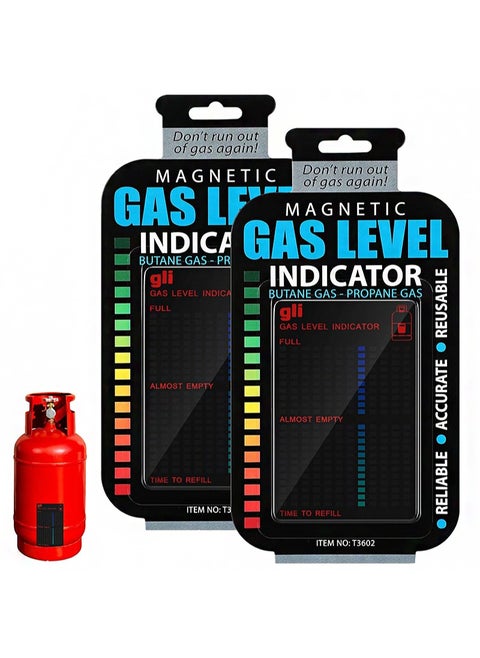 2 Pieces Magnetic Gas Level Indicator, Reusable Propane Tank Gauge Level Indicator For Home Kitchen Tools