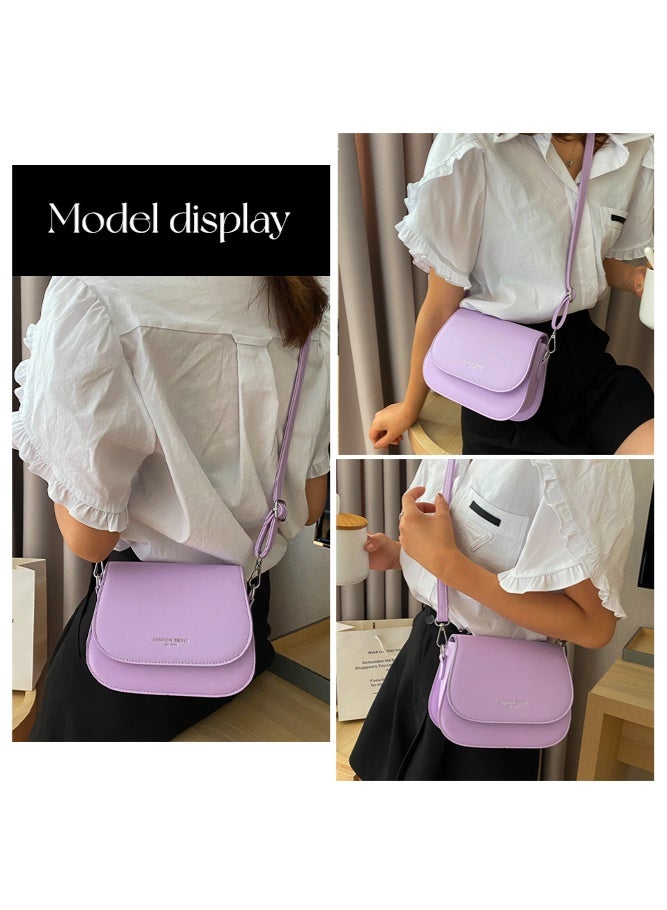 Women's Simple and Fashionable Shoulder Bag, Ladies PU Leather Crossbody Bag Sling Bag Side Bag Carry Bag, Portable Mobile Phone Bag Small Bag Satchel Bag Coin Purse for Girls/College Students - Image 2