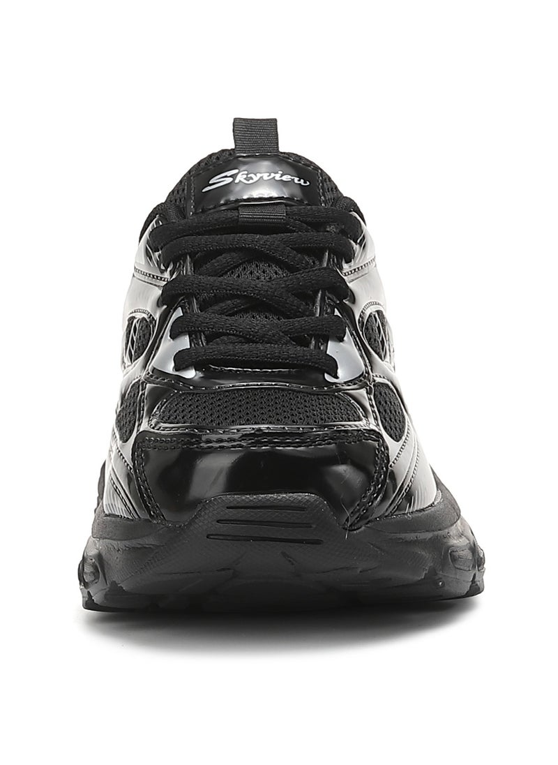 Sky View Sky View Boys Girls Shoes Kids Sneakers Tennis Running Shoes Lace-up Unisex Lightweight Breathable Walking Shoes High Quality Glossy Material Fashin Sports Shoes For Children's  - Image 3