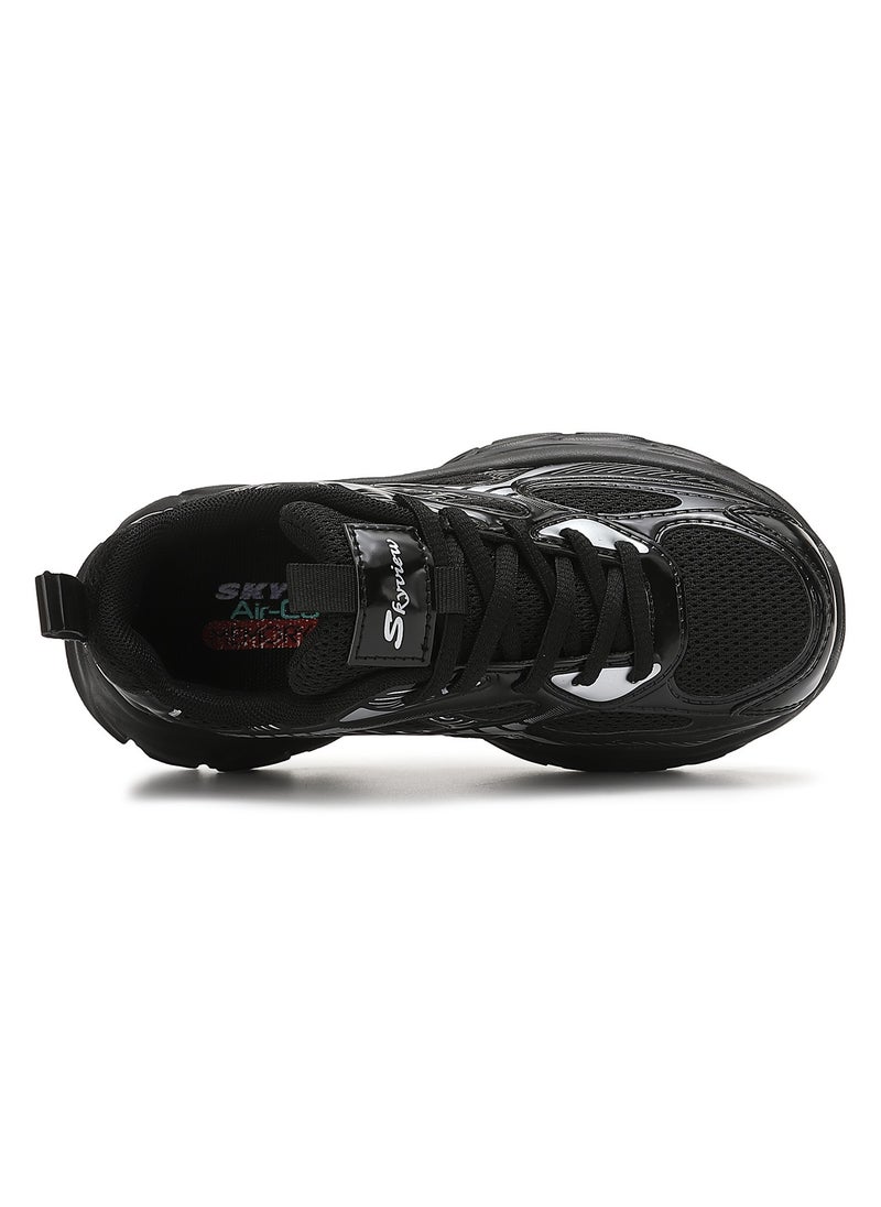 Sky View Sky View Boys Girls Shoes Kids Sneakers Tennis Running Shoes Lace-up Unisex Lightweight Breathable Walking Shoes High Quality Glossy Material Fashin Sports Shoes For Children's  - Image 5