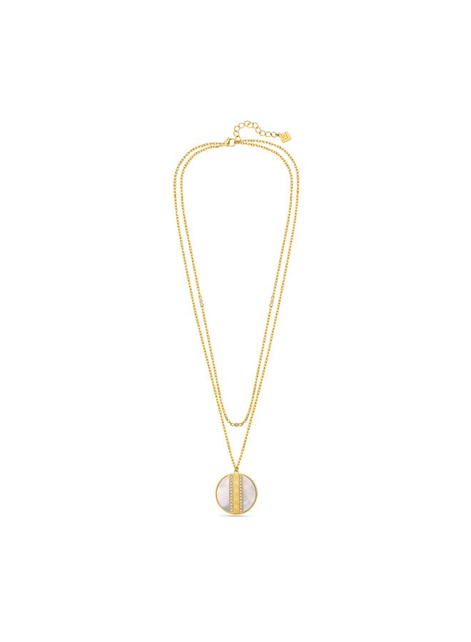 Guy Laroche Irene Layered Nacklaces with White MOP Pendent for Women's  - Image 1