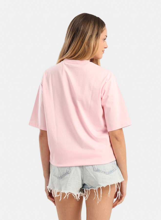 Carina Pink Slip-On T-Shirt - Image 4