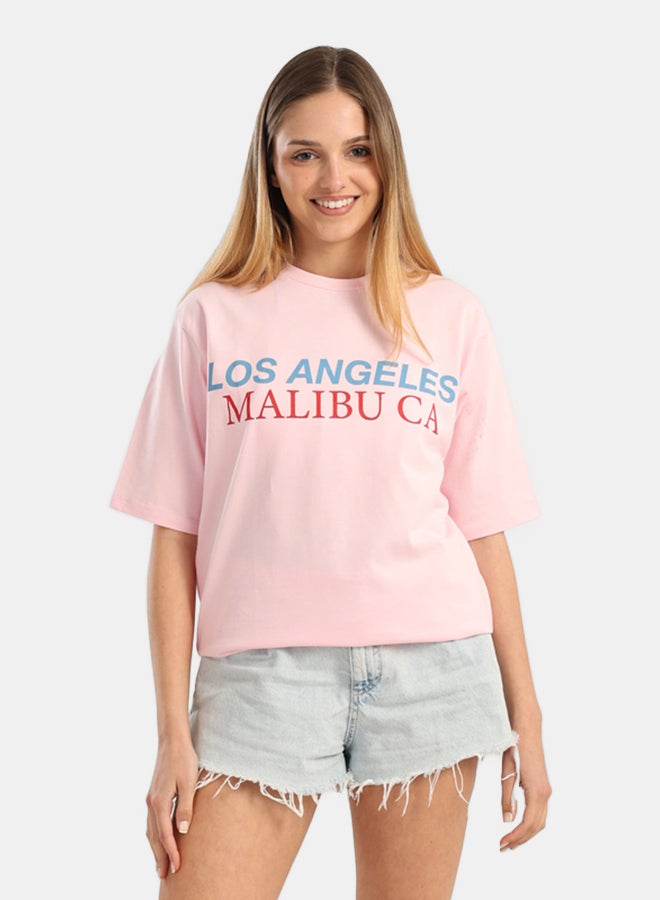 Carina Pink Slip-On T-Shirt - Image 2
