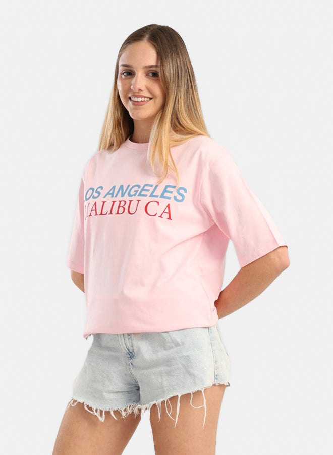 Carina Pink Slip-On T-Shirt - Image 3
